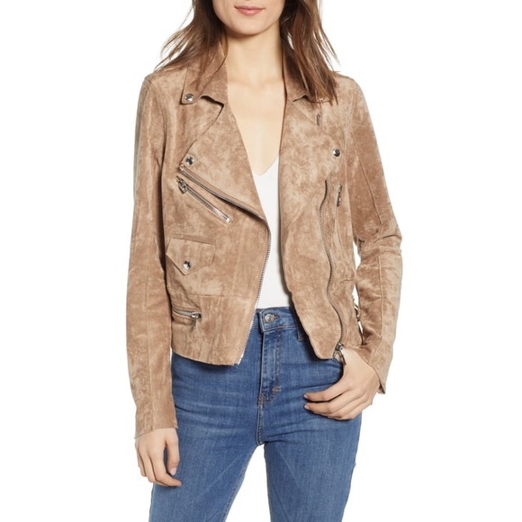 Blank NYC Jackets & Blazers - BlankNYC Anthropologie Elliott Sueded Moto Jacket